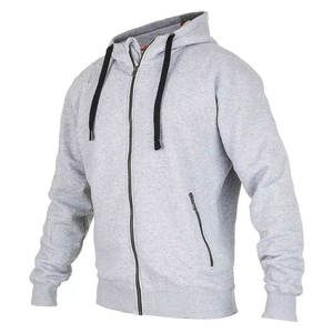 Sudadera con capucha y cremallera para hombre, de invierno, extragrande, de algodón orgánico 100%, 500 g/m², con estampado personalizado. - Product Image 3