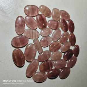 Cabochons de quartz naturel de haute qualité, pierres précieuses en vrac, formes variées, 20-45 mm, 8-12 g, pour la fabrication de bijoux KHUSHI GEMS STONE - Product Image 1