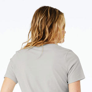 Camisetas de algodón personalizadas para mujer, cuello redondo, manga larga, estilo casual de verano. - Product Image 6