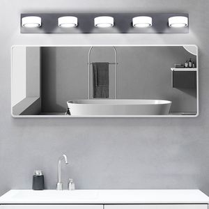 Lámpara de Vanidad LED Moderna Negra Elegante de 37 Pulgadas, Lámpara de Pared de 5 Luces para Espejo de Baño, Decoración de Ducha - Product Image 1