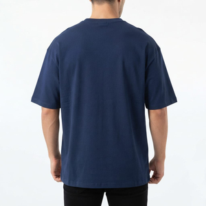 T-shirts de luxe en strass pour hommes, tissu en coton de bonne qualité, confortables, streetwear décontracté, tendance, bleu marine - Product Image 4