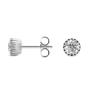 Vente en gros au meilleur prix, boucles d'oreilles en or 9K/10K/12K/14K/18K avec diamants Caelia (3 Ct.) Tw. Boucles d'oreilles en diamant brillant VS1, VVS1 pour femmes - Product Image 6