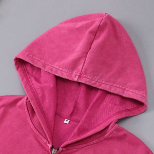 Sweat-shirt d'hiver épais en molleton polyester/coton 220 g/m², coupe oversize, délavé à l'acide, à épaules tombantes et coupe carrée - Product Image 5