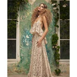 Monica <b>Dress</b> Inspired Mythical Lady The Lake Flows Romance Divine Grace Crafted Intricate Rope Lace Adorned Delicate <b>Ruffles</b> - Product Image 3