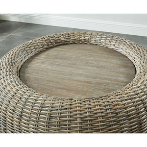 Mesa de centro de madera maciza de diseño costero minimalista - Product Image 5