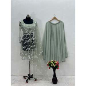 Hermosos conjuntos de ropa de fiesta para mujer Fancy Top Bottom y Dupatta - Product Image 1