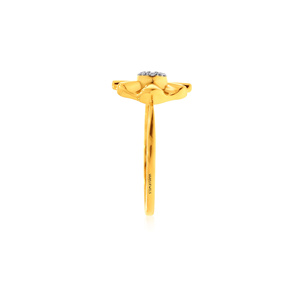 Anillo de Diamantes de Oro Amarillo Vintage con Diseño de Herradura, Joyería de Uso Diario para Mujer, Oro de 10K, 14K, 18K, Plata 925, 935 - Product Image 5