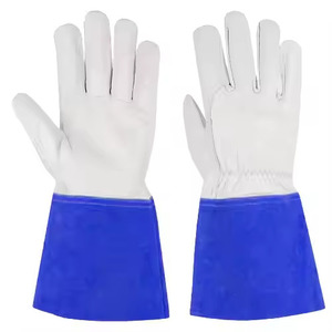 Gants de protection industriels en cuir pleine fleur et croûte de qualité supérieure pour soudage TIG, protection anti-abrasion pour les bras et les mains - Product Image 5