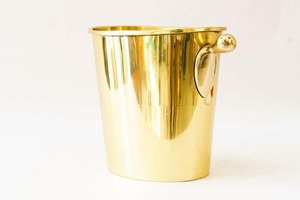 Stylish Brass <b>Ice</b> <b>Bucket</b> <b>With</b> <b>Lid</b> And Handles For Luxury Bar Restaurant Hotel Wedding Beverage Service - Product Image 4