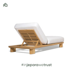 Chaise de jardin de plage pliable en teck massif de qualité supérieure, moderne, durable et écologique - Product Image 3
