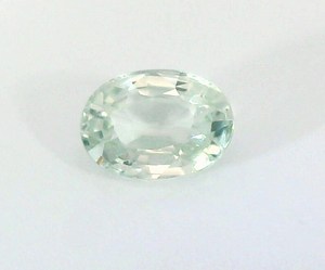 Saphir vert ovale non chauffé, pierre précieuse authentique de l'origine du Sri Lanka, pierre précieuse rare et authentique pour la fabrication de bijoux fins - Product Image 1