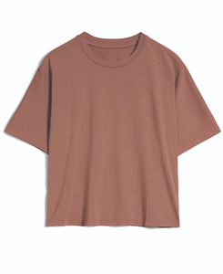 T-shirt Streetwear Homme Oversize en Coton 100% Imprimé OEM Effet Délavé Vintage Tan Coupe Ample Respirant Anti-Plis Séchage Rapide - Product Image 3