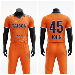 Camiseta de Cricket para Hombre, 180 GSM, Poliéster Interlock Premium, Panel Gráfico Blanco y Azul, Impresión de Logotipo Personalizado - Product Image 6