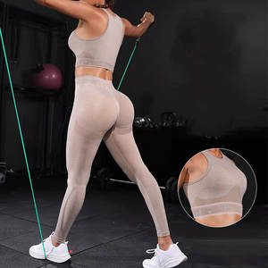 Leggings de Yoga de Cintura Alta sin Costuras, Texturizados, Transpirables, con Efecto Tie-Dye y Levanta Glúteos para Mujer, Venta al Por Mayor - Product Image 2