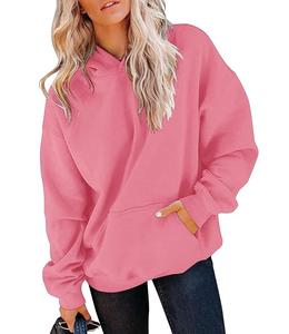 Nueva Llegada, Servicio OEM, Sudadera con Capucha Extra Grande Informal y Cómoda de Color Sólido para Mujer, de Fábrica en Bangladesh, al Mejor Precio - Product Image 5