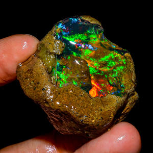 Superbe pierre précieuse brute de qualité supérieure en vrac 100% naturel Welo Fire Ethiopian Opal Fancy Oil pour la fabrication de bijoux - Product Image 2