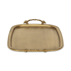 Luxury Metal Eco-Friendly Durable Handmade Serving Tray Custom <b>Decorative</b> Finish Multifunctional Breakfast Tray Hotel Party - Product Image 1