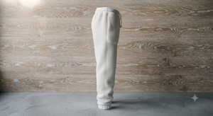 <b>White</b> Fleece Polyester Comfortable Soft <b>Jogger</b> Pants Men Elastic Waist Drawstring Casual Training Sweatpants Ribbed Cuff - Product Image 5