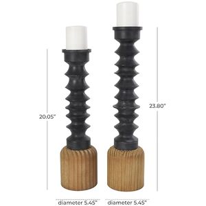 Handcrafted Wooden Hand Shape Candle Holder Decorative Tabletop Candle Stand <b>Rustic</b> Home Decor - Product Image 2
