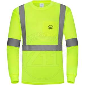 Sudadera de Seguridad Reflectante para Trabajo, Ropa de Trabajo para Hombre, Suéter de Punto, ANSI Clase 1, Impermeable, con Luz LED Intermitente, Transpirable, Ligera, Tallas Grandes - Product Image 5