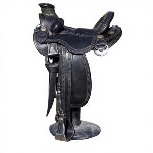 Selle d'équitation anglaise en cuir véritable noir poli, style vintage, avec arbre en bois, gravure personnalisée, dernière arrivée, pour adulte - Product Image 2