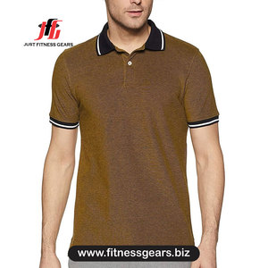 เสื้อโปโลผู้ชายสีพื้น แขนสั้น สีน้ำเงินกรมท่า แห้งเร็ว ทรงลำลอง - Product Image 4