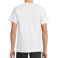 T-shirt pour homme à manches courtes en coton 100% blanc, respirant, séchage rapide, style décontracté