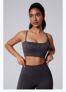 Conjunto Deportivo de Yoga de 2 Piezas para Mujer, Tela Suave y Ligera, Cintura Alta, Color Sólido, Elástico, para Fitness y Entrenamiento - Product Image 4