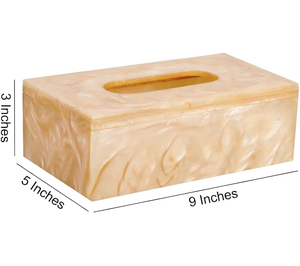 Porte-mouchoirs en résine époxy, design excellent, pour table à manger, porte-mouchoirs moderne en résine au prix le plus bas - Product Image 1