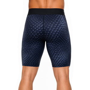 Loose Fit Elastic Waist Solid Casual Compression <b>Shorts</b> for Men Sports Wear Quick Dry Breathable Quick Dry Compression <b>Shorts</b> - Product Image 2