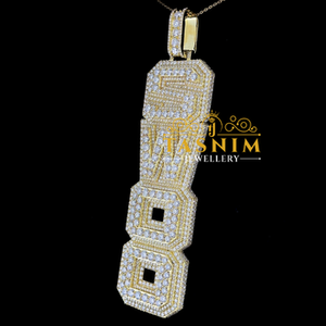Neue Kollektion 925 Sterling Silber 10K Vergoldeter Luxus SHOO Diamant-Anhänger für Jubiläum Verlobung Geschenk Party Anlass - Product Image 2