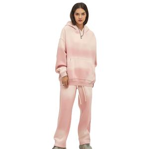 Ensemble de survêtement élégant en molleton délavé à l'acide de haute qualité pour femmes, produit le plus vendu pour hommes et femmes - Product Image 1