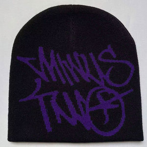 Bonnet en tricot unisexe Econex Sports Fashion Wear, super doux, 100% acrylique, doublé, style streetwear, broderie unie, avec revers pour le ski, pour l'extérieur - Product Image 4