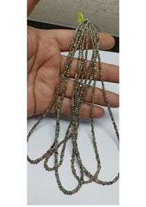 Perles de diamant brut de couleur gris naturel, non taillées, taille 3 mm à 4 mm, pépites de cristal brutes, perles de pierres précieuses en vrac pour la fabrication de bijoux - Product Image 3