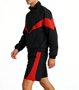 Chaqueta Cortavientos Casual Vintage Personalizada para Hombre, Talla Grande, Ligera, Transpirable, con Cierre Completo y Cuello Alto, 100% Poliéster - Product Image 2