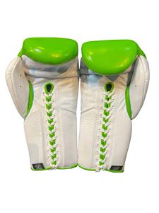 No Boxing No Life - Guantes de Boxeo de Cuero Vacuno Dorado con Cordones Personalizables y Dedos Completos, Conjuntos de Entrenamiento de Kick Boxing - Product Image 5