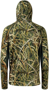 Nouveau design en maille personnalisé avec couvre-visage, léger, haute performance, sweat à capuche à séchage rapide, camouflage 3D pour homme, manches longues - Product Image 4