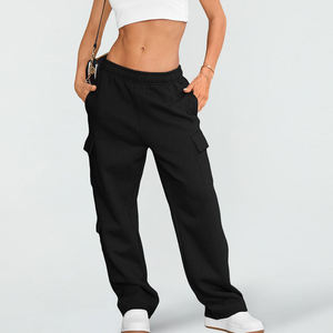 Hot Sale <b>Men's</b> Casual Custom Baggy Curved <b>Nylon</b> Track Pants Distressed Mid Quick Dry Elasticity Stacked Plain Windbreak - Product Image 3