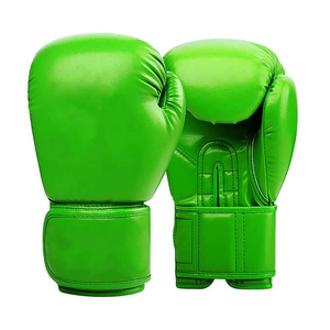 MASGAM SPORTS MS-B2016 Gants de boxe en cuir vert de haute qualité Fermeture à boucle réglable Logo personnalisable - Product Image 3