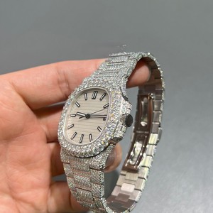 Reloj Mecánico Analógico de Lujo con Moissanita, Estilo Hip Hop, Personalizado, Correa de 16 mm, Esfera de 41 mm, Alta Calidad, Precio Económico - Product Image 3