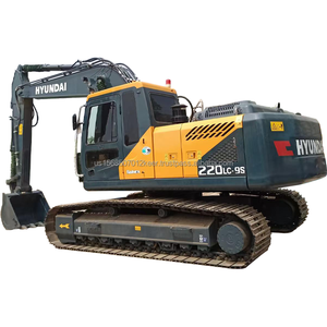 Excavatrice sur chenilles d'occasion Hyundai R220LC-9S de 22 tonnes avec moteur Cummins et pompe – Fonctionnement flexible et stable, équipement de construction - Product Image 1