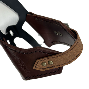 Porte-bouteille en cuir véritable réglable - Product Image 3