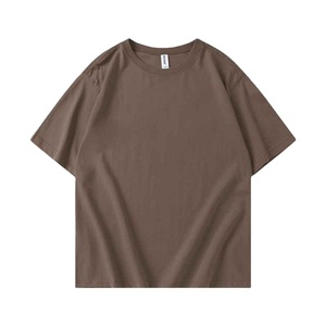 T-shirt de sport pour homme en coton épais 100 % avec logo personnalisé, coupe ample décontractée, style vintage délavé à l'acide, tricoté formellement - Product Image 6