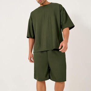 Ensembles de shorts pour hommes en gros, ensembles personnalisés chemise et short d'été pour hommes, ensemble t-shirt à manches courtes et short de plage 2026 - Product Image 6