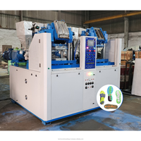 TM 100 Machine électrique de moulage par injection double couleur Style vertical Nouvelle pompe hydraulique PLC PVC PET PC PP EVA Traitement ABS