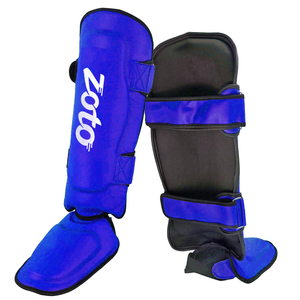 Protège-tibias ZOTO durables en cuir personnalisé pour le MMA, la boxe et le kickboxing – Équipement de protection pour le sparring et les arts martiaux - Product Image 4