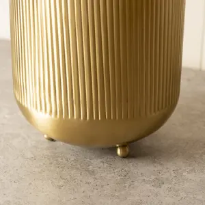 Macetero de latón de lujo natural con soporte, maceta de metal de diseño para decoración de sala de estar y balcón, para exportación mundial desde India - Product Image 3