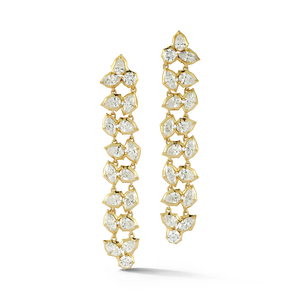 ต่างหูแบบห้อยทรงดอกป๊อปปี้ประดับเพชรทรงมาร์คีส์ ทรงกลม และทรงหยดน้ำ ต่างหูแบบห้อยรูปทรงผสมผสาน ต่างหูทองคำสำหรับเจ้าสาว เครื่องประดับสุดหรู - Product Image 4