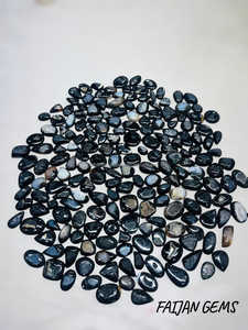 Cabujón de piedras preciosas sueltas Druzy negro Natural pulido Cristal de forma mixta de todos los tamaños para la fabricación de colgantes de joyería - Product Image 3