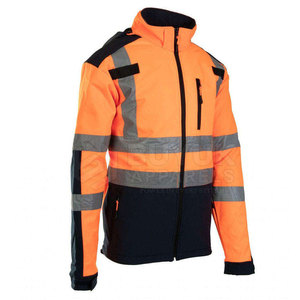 Chaqueta de Seguridad de Alta Visibilidad, Impermeable, Reflectante, para Trabajo en Exteriores, Resistente al Viento, Protección Industrial Contra Incendios, 100% Poliéster - Product Image 2